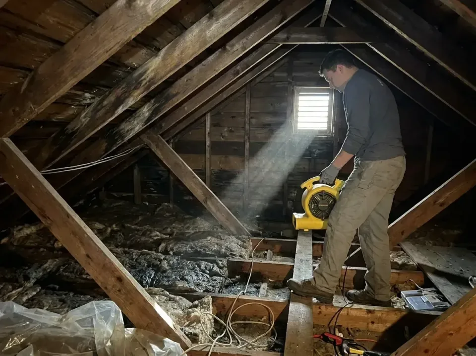 attic-water-damage-drying-proc-007 — frequently asked questions, Emergency Water Extraction & 24/7 Flood Response in Dakota…